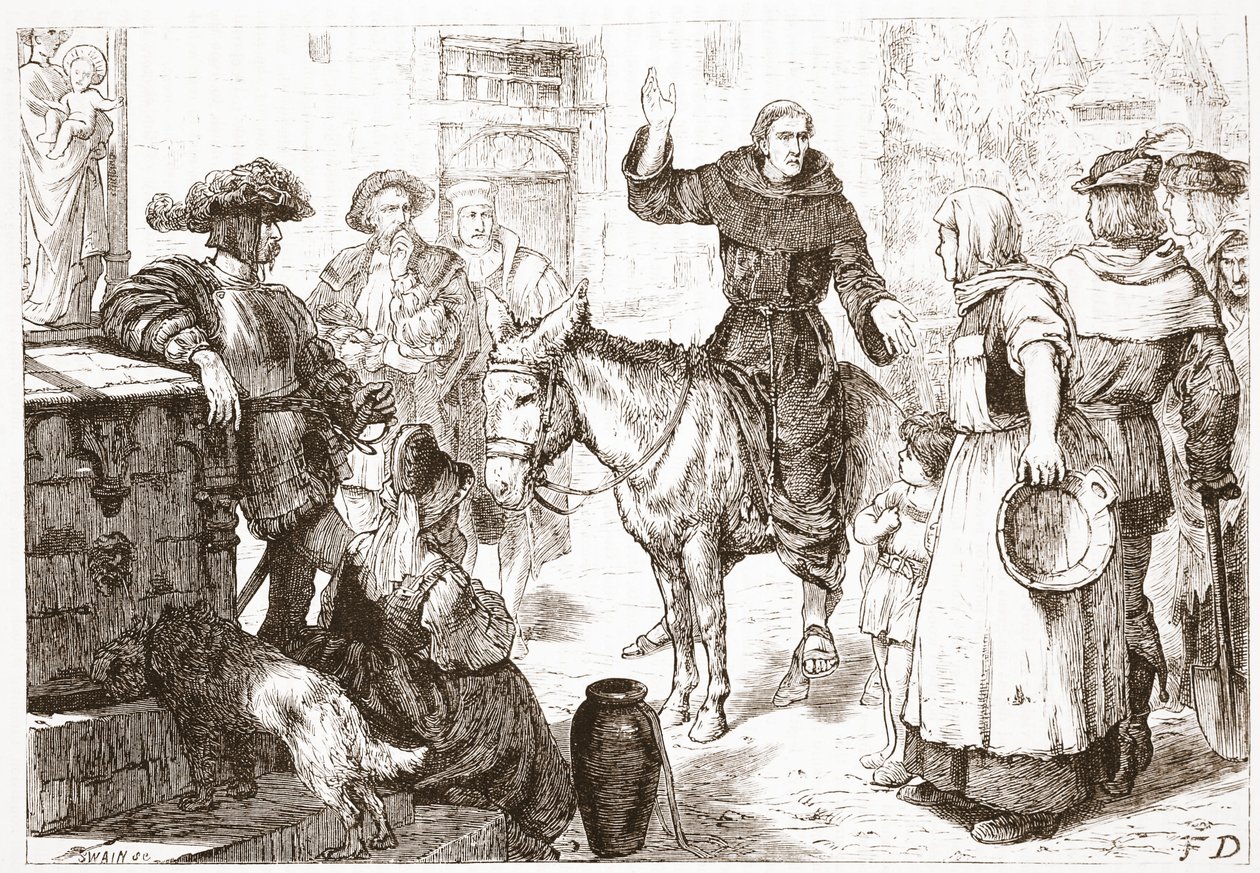 François Lambert prêchant, illustration de L