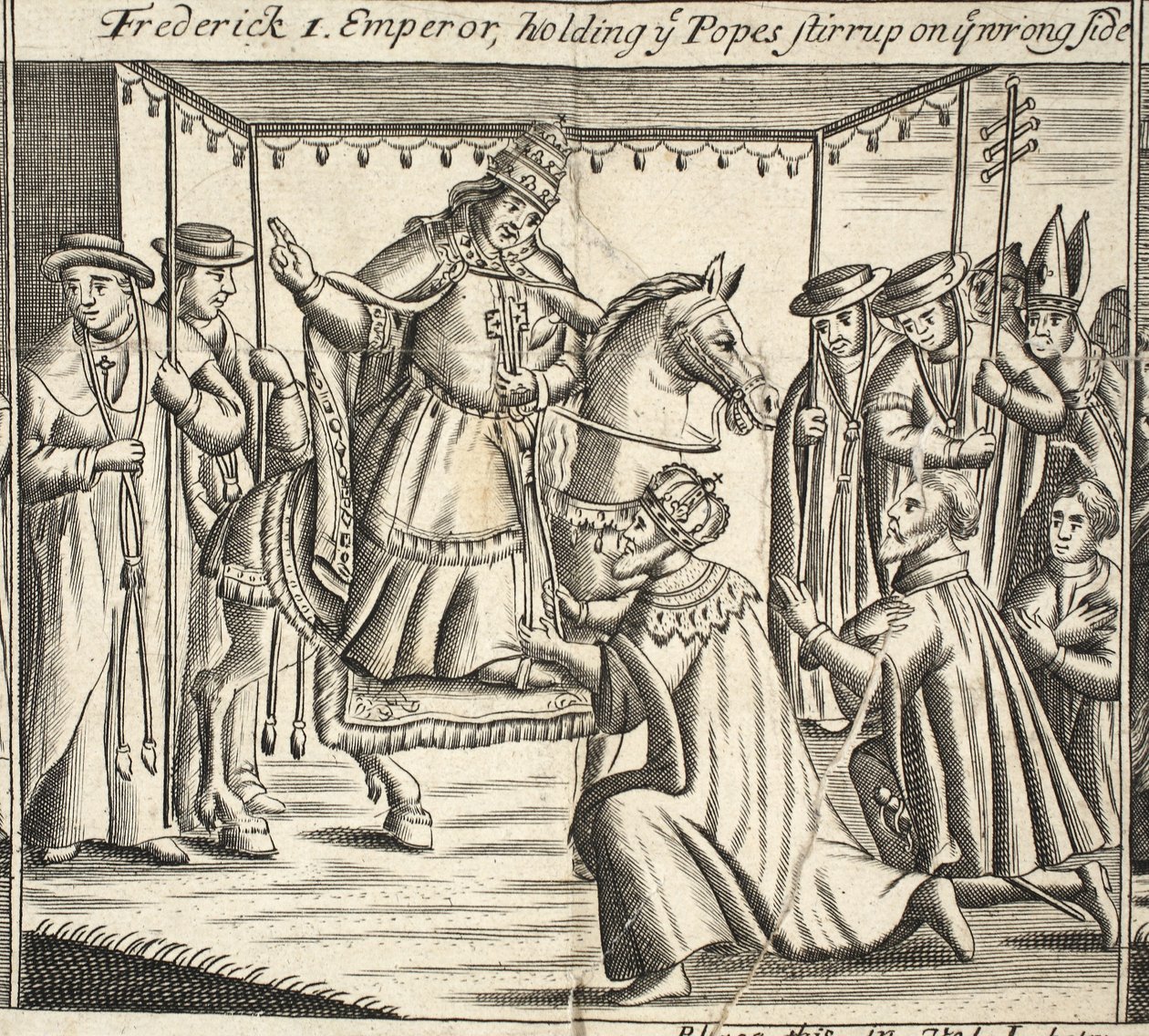 Frédéric Ier, empereur, tenant l