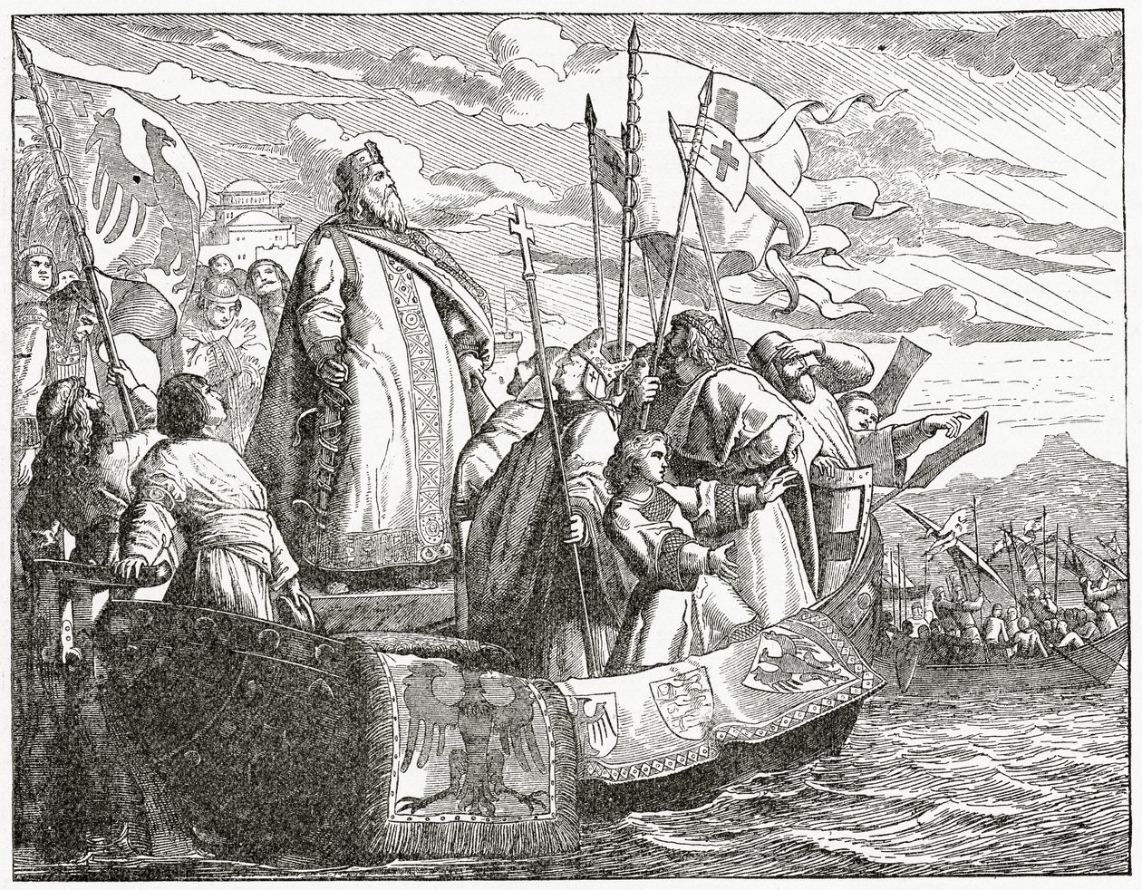 Frédéric traversant en Asie Mineure, 1882 - English School