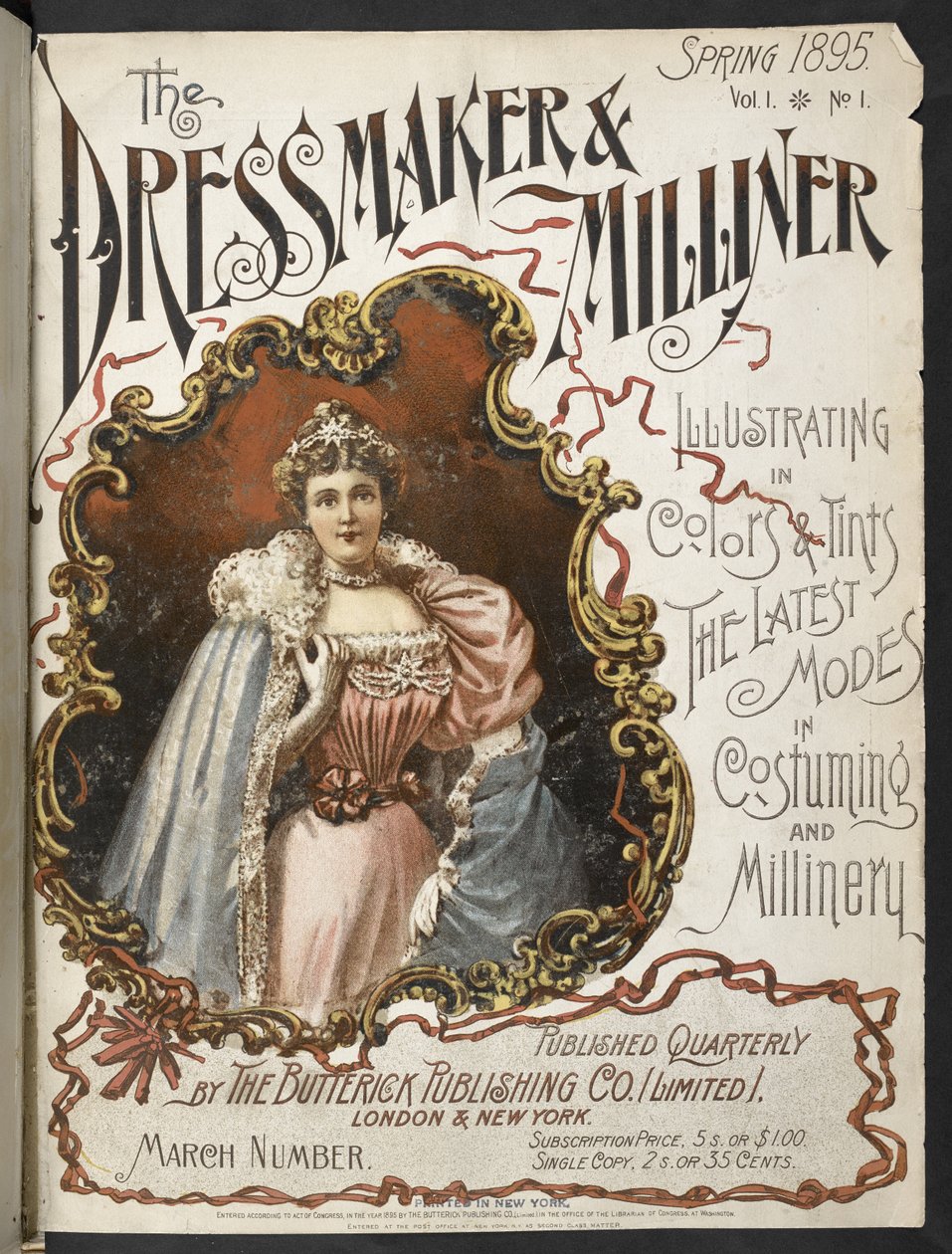 Couverture. La Couturière et la Modiste. 1895 - English School