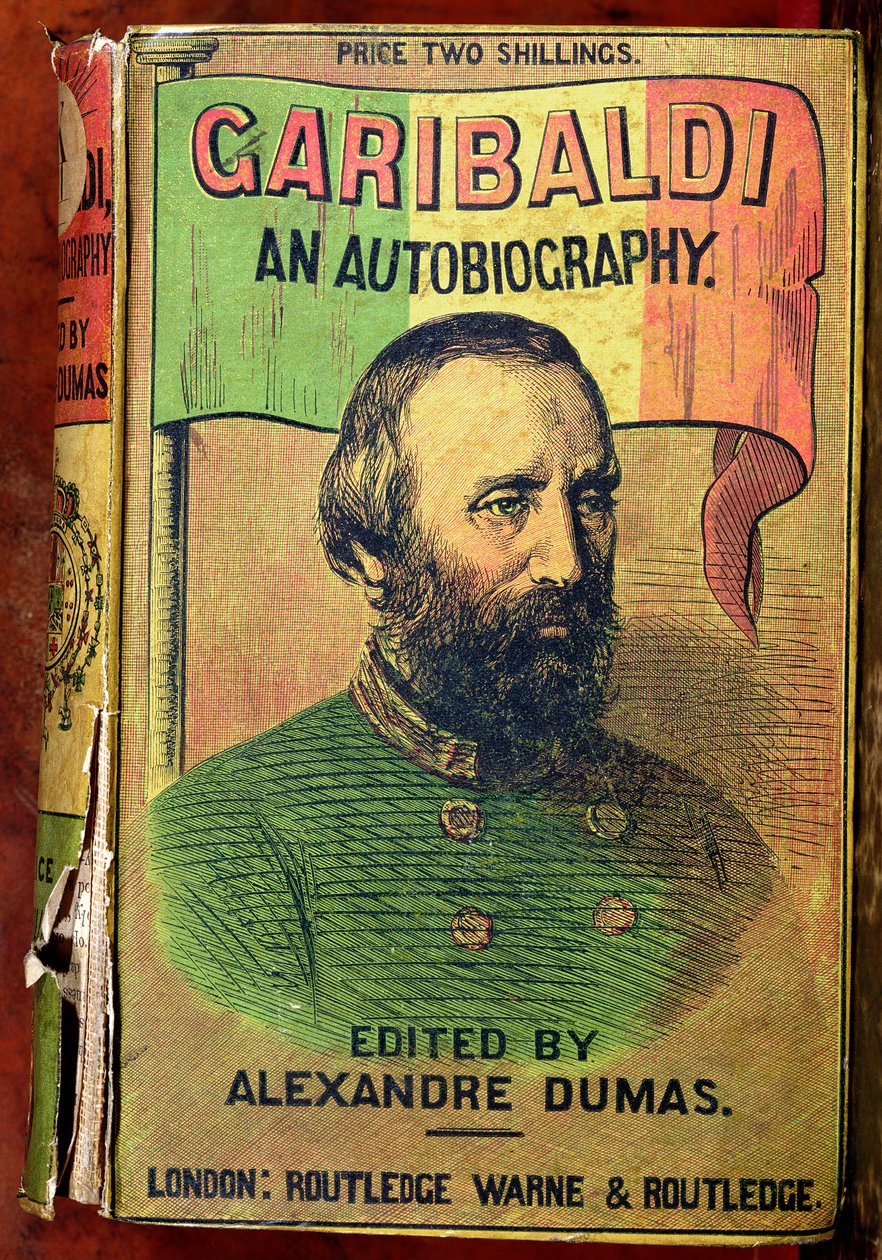 Couverture de Garibaldi : Une Autobiographie, éditée par Alexandre Dumas, 1860 - English School