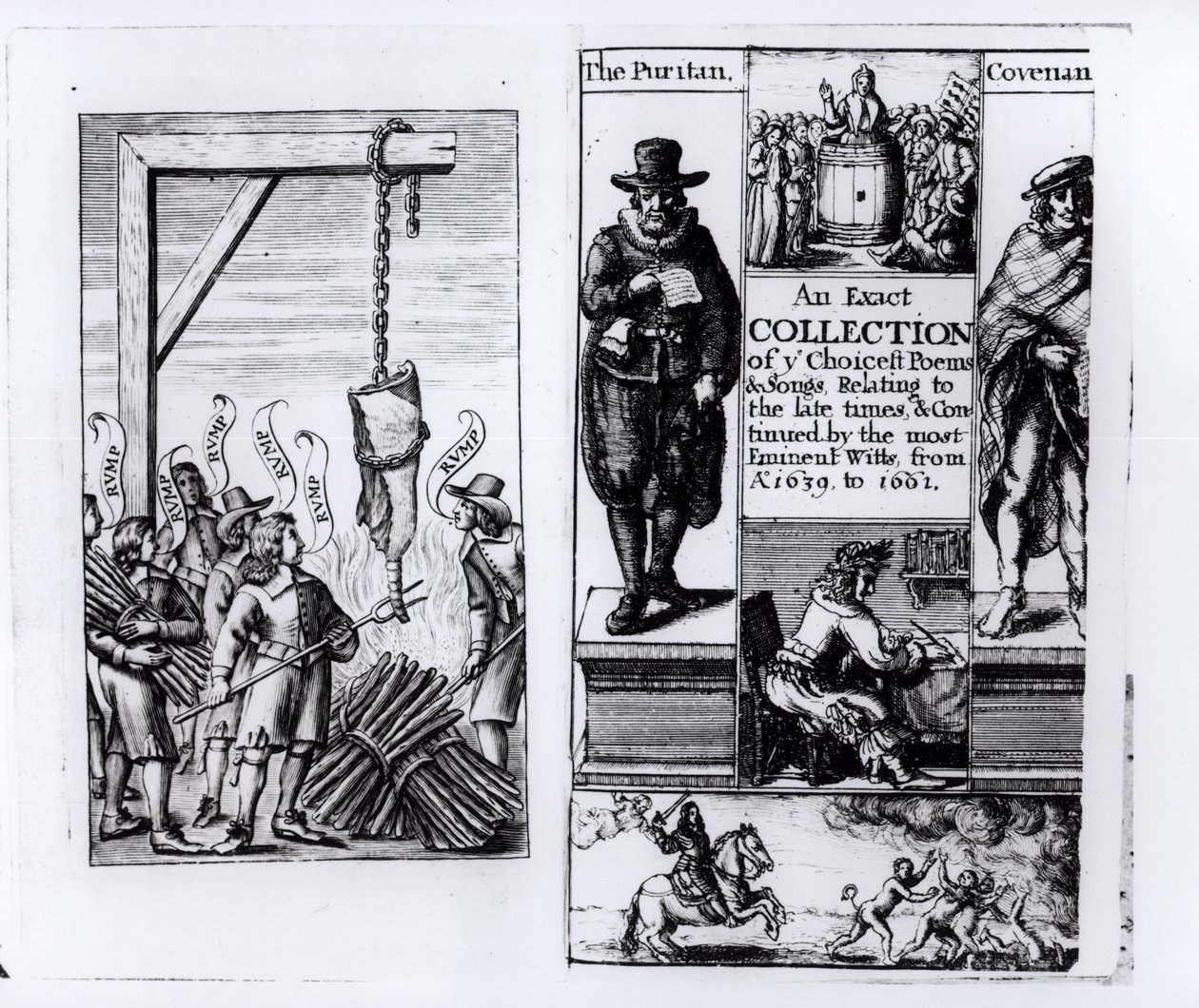 Frontispice de An Exact Collection of Choicest Poems and Songs from 1639-1661 - English School