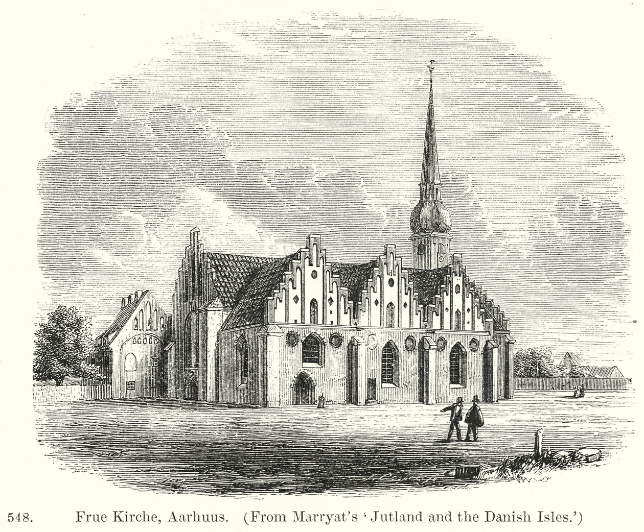 Frue Kirche, Aarhuus (gravure) - English School