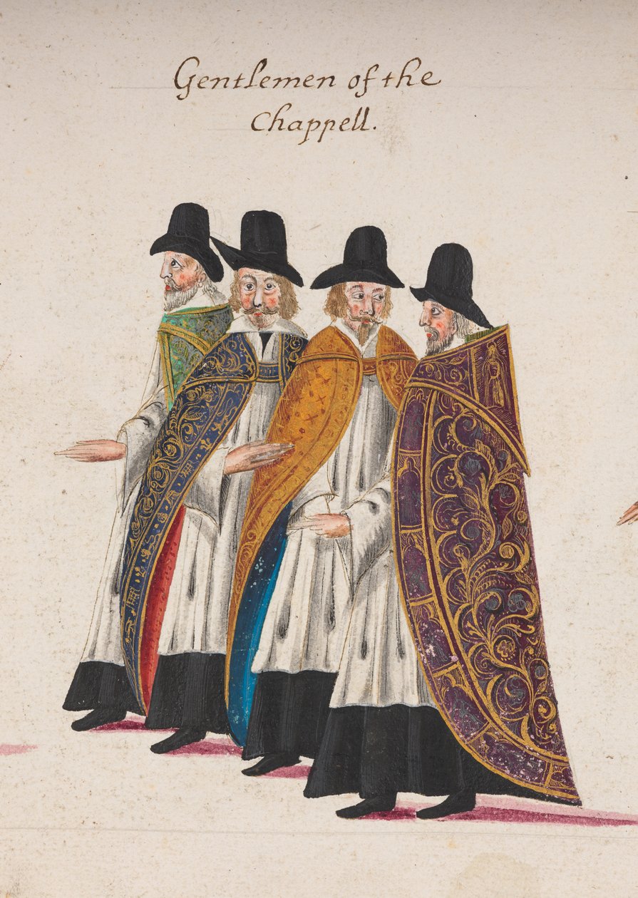 Gentlemen de la Chapelle, détail de la procession funéraire de la reine Elizabeth I à l