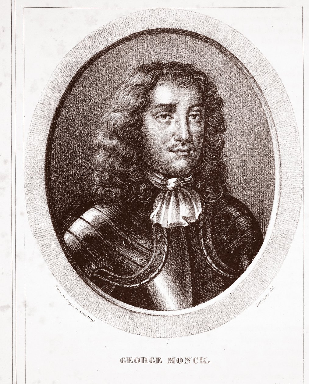 George Monck, attribué à Delavera, gravé par de Ducarme - English School