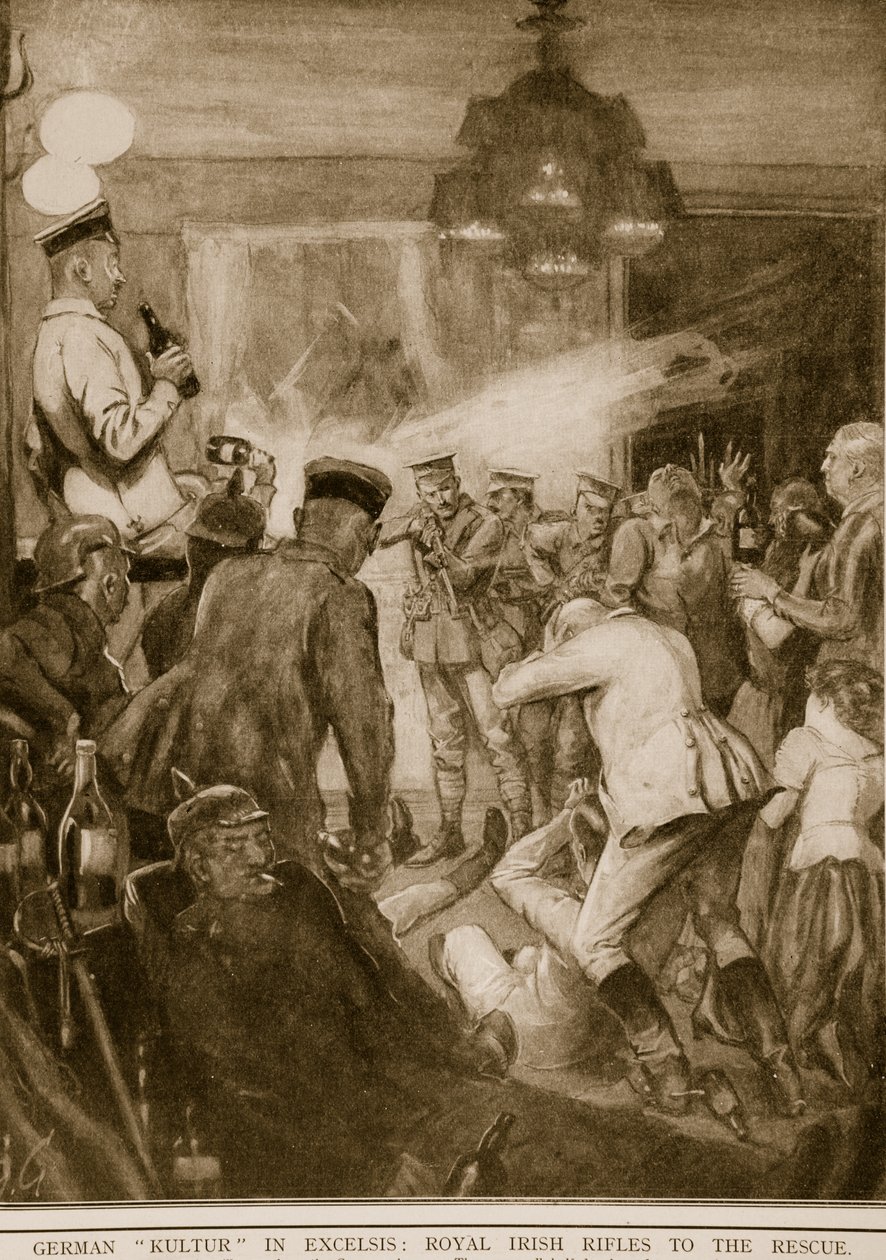 Kultur allemande en excelsis : Royal Irish Rifles à la rescousse, 1914-19 - English School