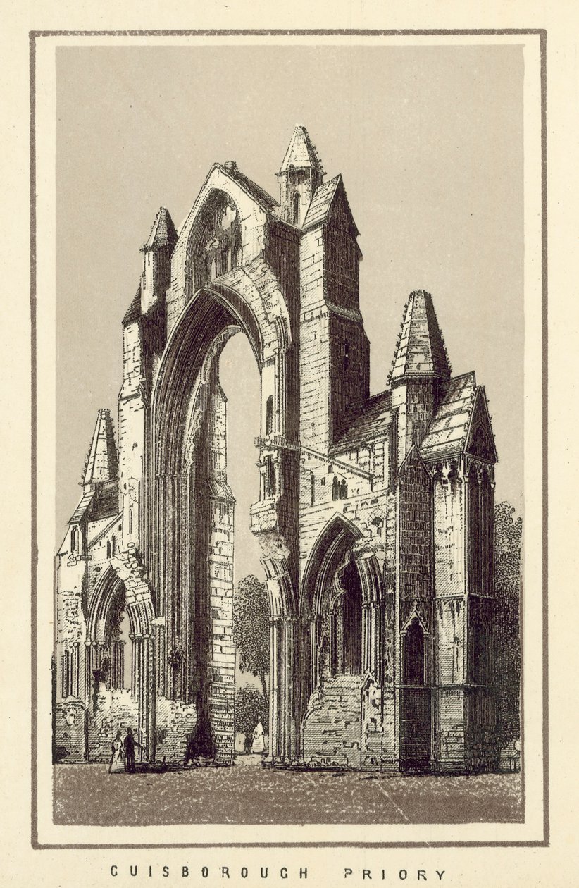 Prieuré de Guisborough (lithographie) - English School