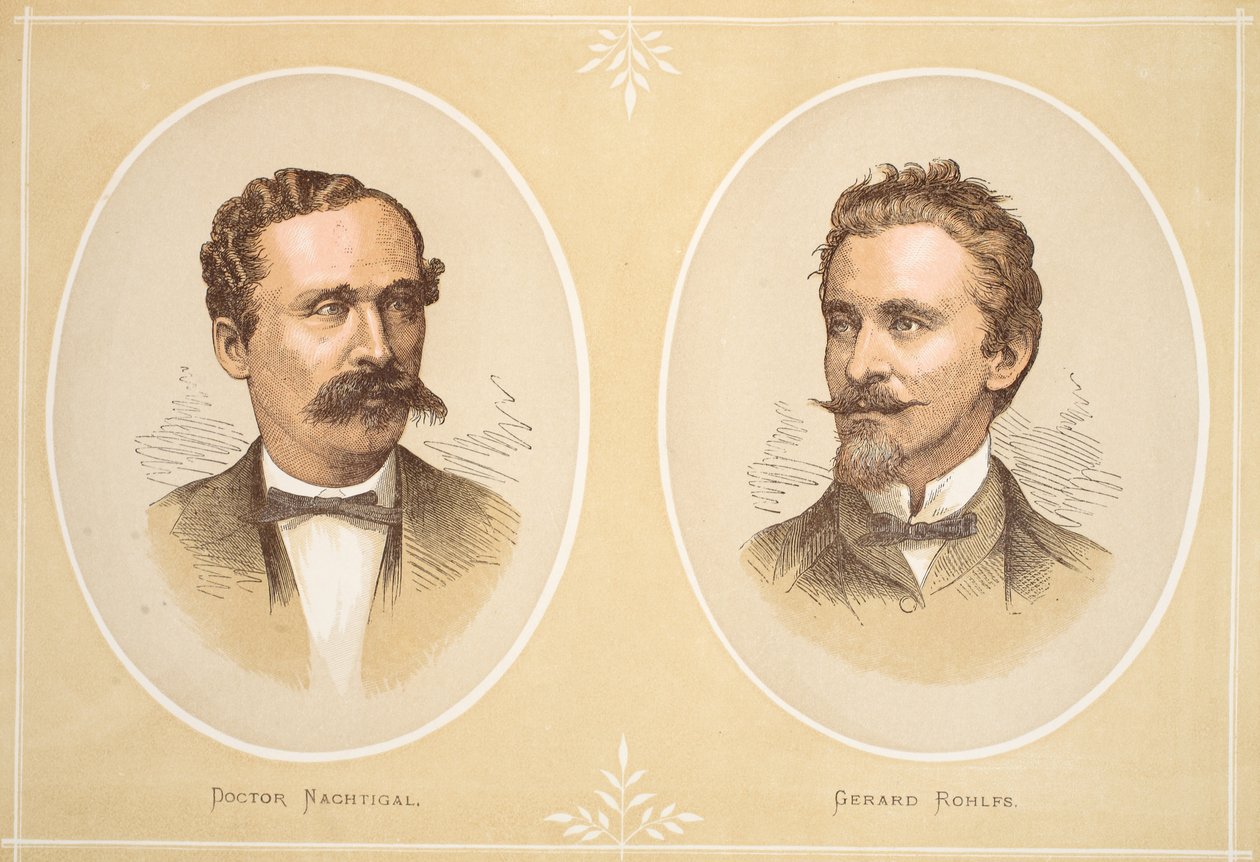 Gustav Nachtigal et Gerard Rohlfs, illustration de l