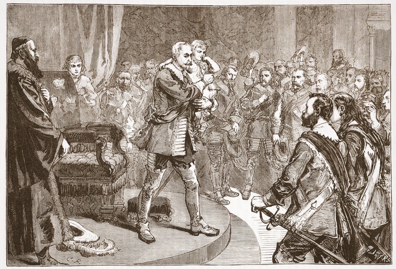 Gustave-Adolphe prenant congé des États, illustration de L