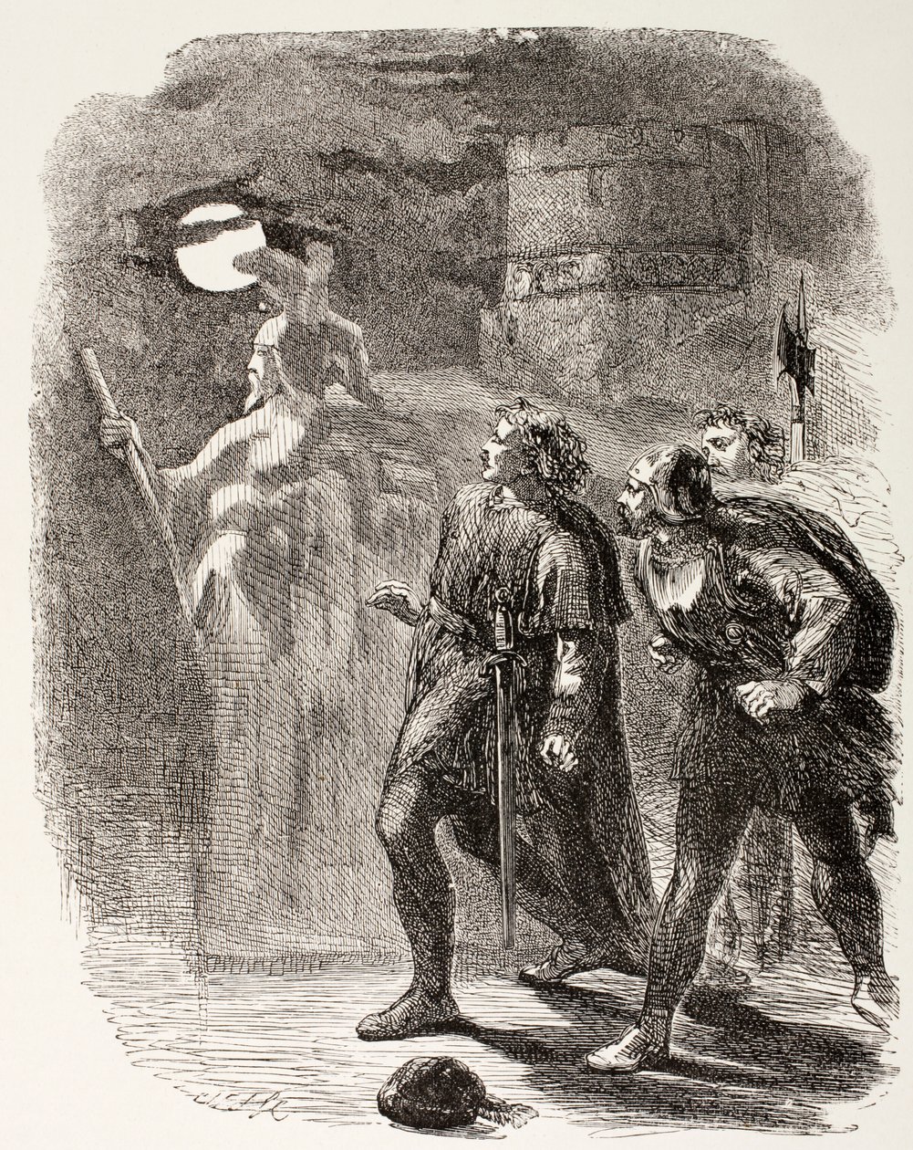 Hamlet, Horatio et Marcellus voient le fantôme, de 