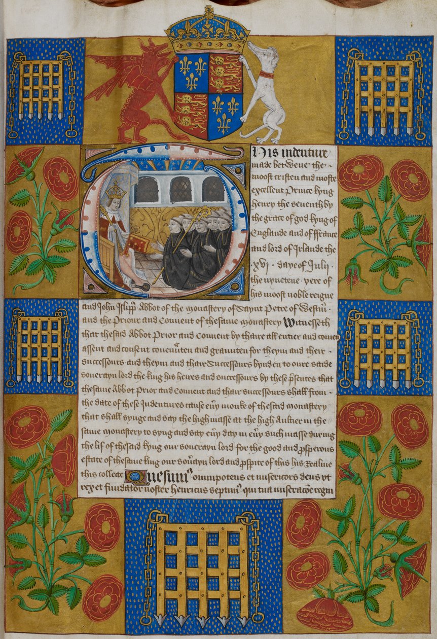Henri VII présentant l