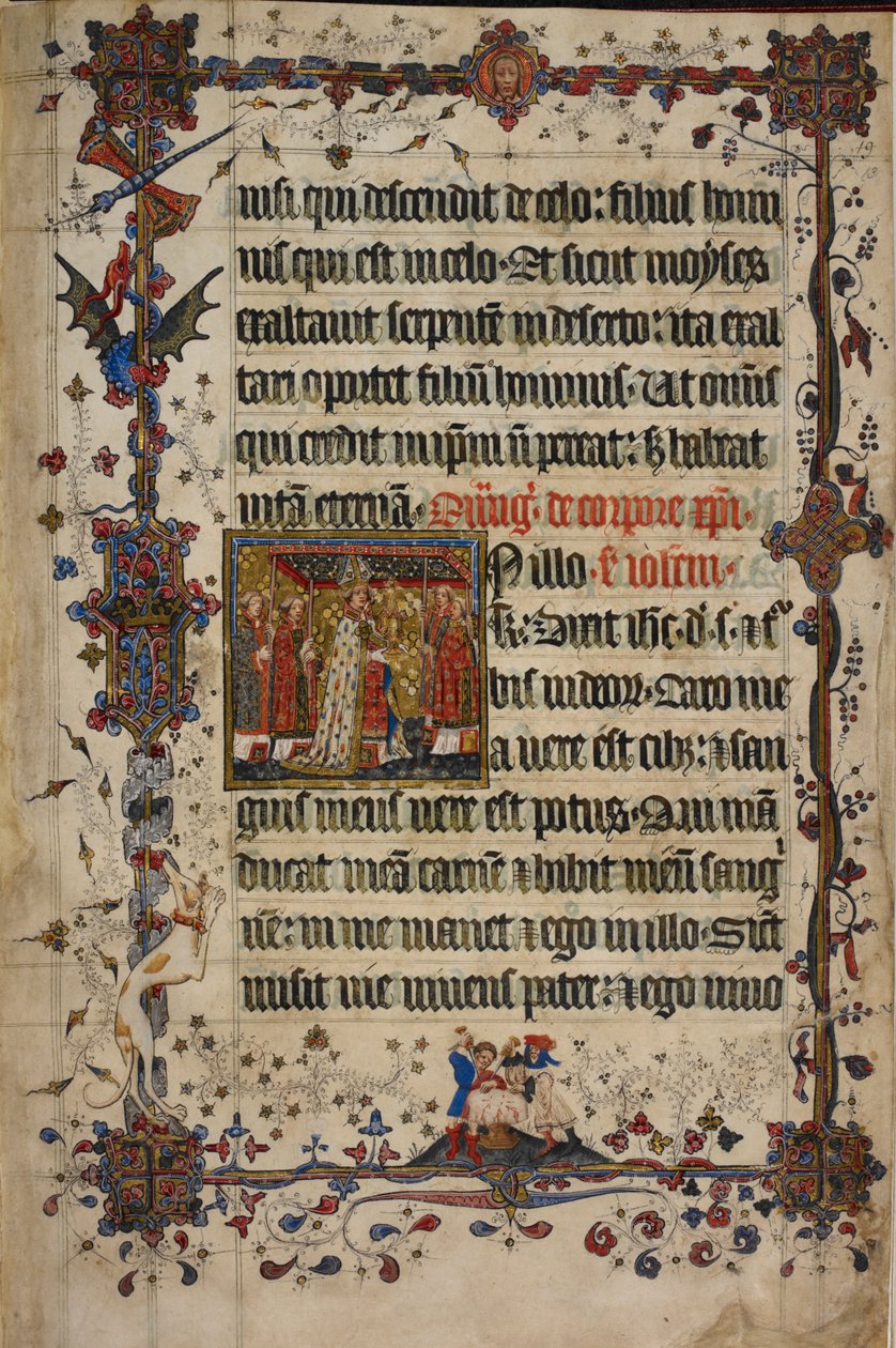 La Fête du Corpus Christi, tirée du Lectionnaire de Lovel, avant 1408 - English School
