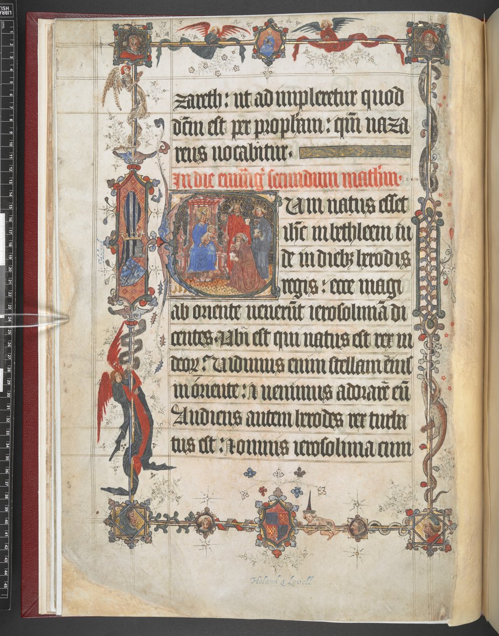 Adoration des Mages initiale historiée, de 