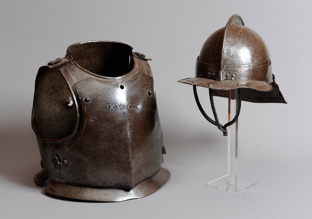 Casque, cuirasse et plaque dorsale, milieu XVIIe siècle - English School