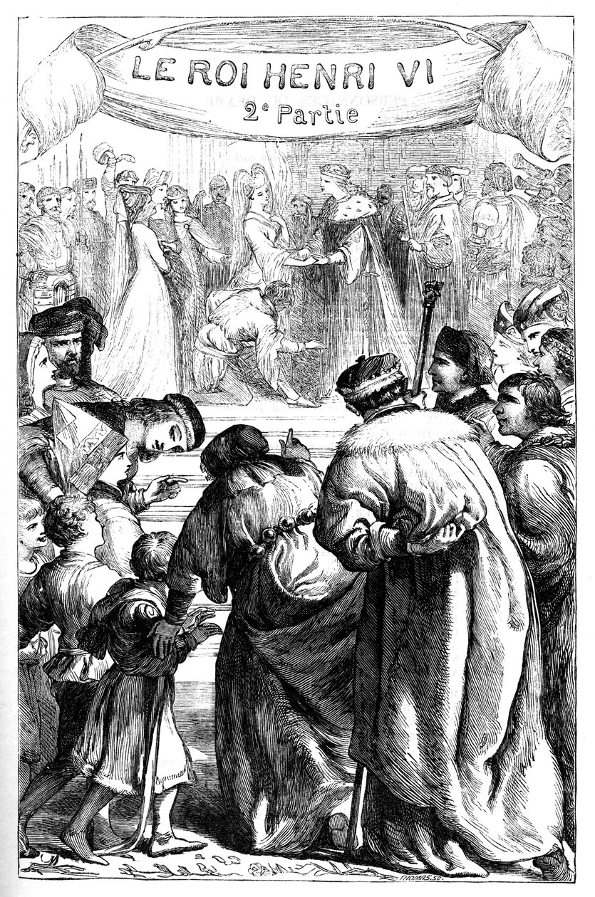 Henri VI - Deuxième partie - Illustration dans "Œuvres complètes de William Shakespeare" 1866 - English School