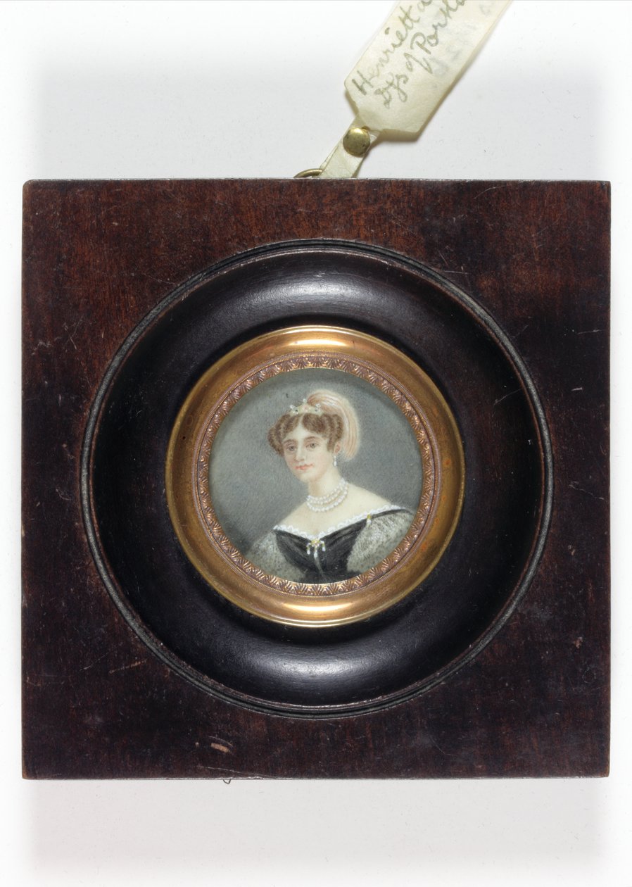 Henrietta Scott, marquise de Titchfield, plus tard duchesse de Portland (émail) - English School
