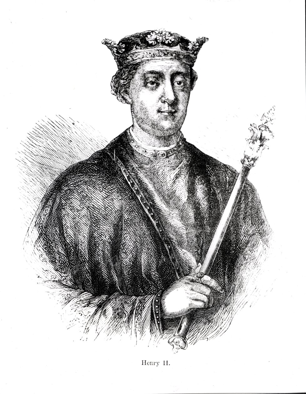 Henri II (1133-89) (gravure) - English School