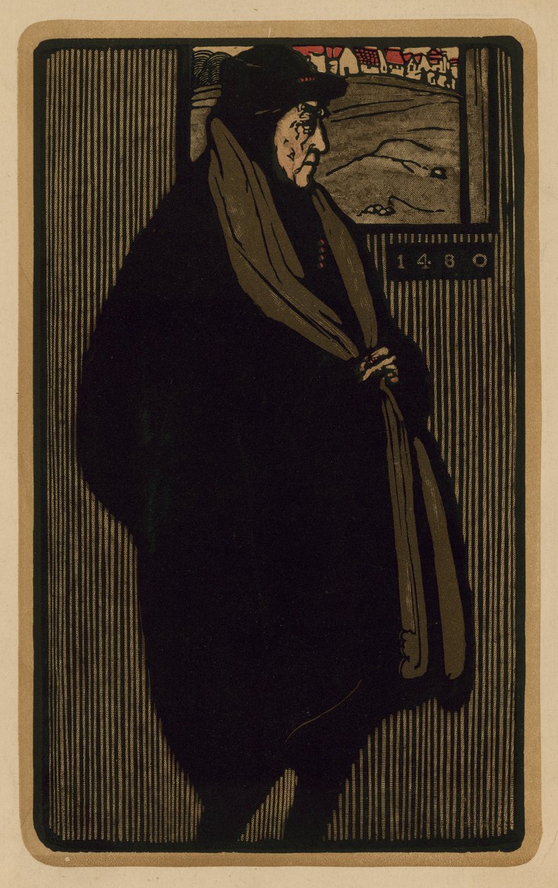 Henry Irving, acteur (gravure) - English School