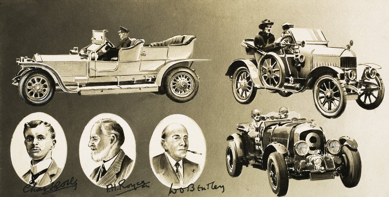 Henry Royce, Charles Rolls, W. O. Bentley -- trois pionniers de l