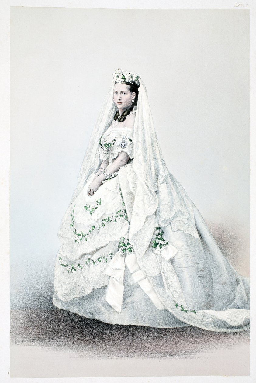 Son Altesse Royale la Princesse Alexandra Caroline de Danemark, de A Memorial of the Marriage of Edward VII and Alexandra of Denmark, pub. 1864 - English School