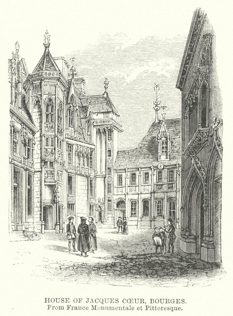 Maison de Jacques Cœur, Bourges (gravure) - English School