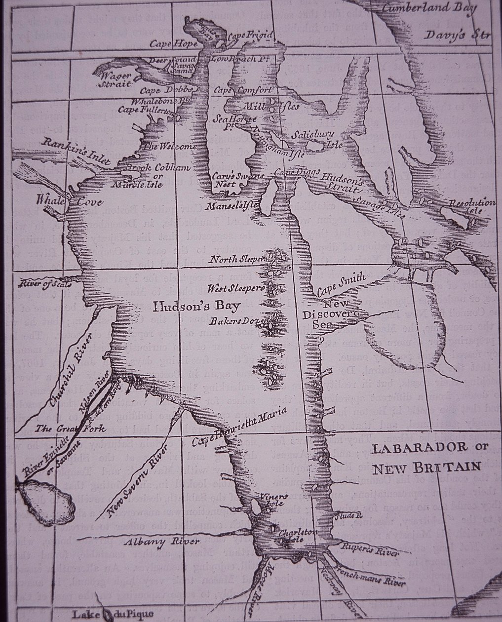 Carte de la Baie d