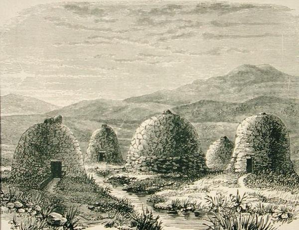 Cabanes à Uig vers 1880, de 