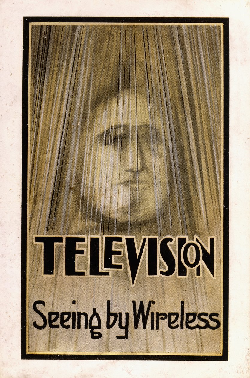 Jaquette illustrée pour la première édition de "Télévision", 1926 - English School