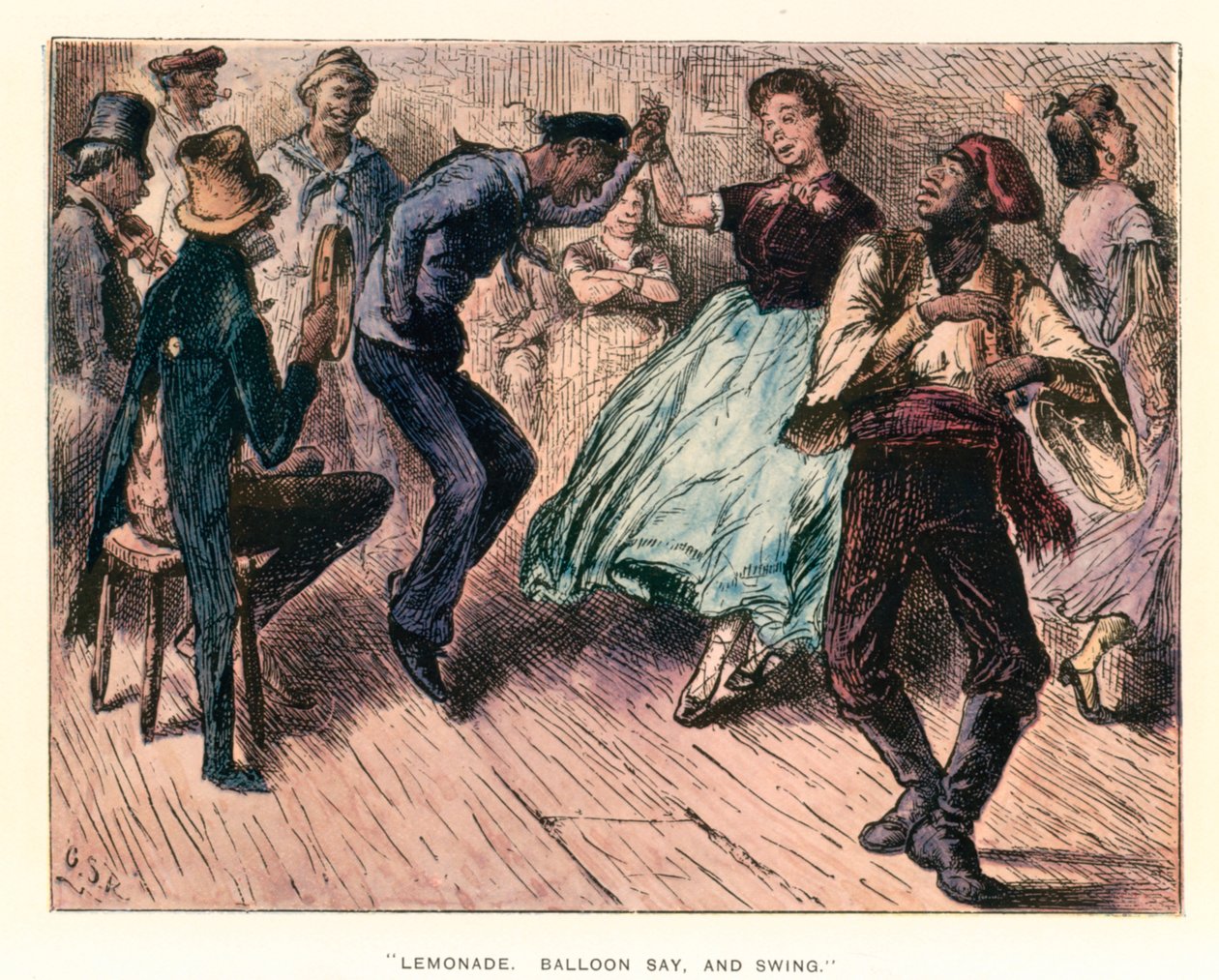 Illustration pour The Uncommercial Traveller (lithographie couleur) - English School