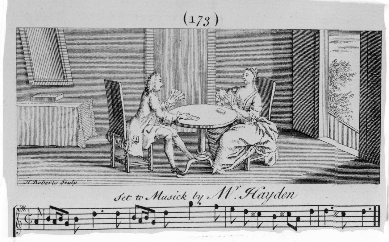 Illustration pour la partition de Joseph Haydn, gravée par H. Roberts - English School