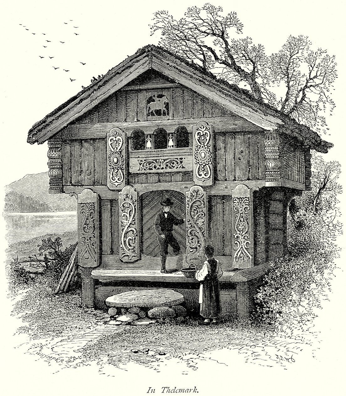 In Thelemark (gravure) - English School