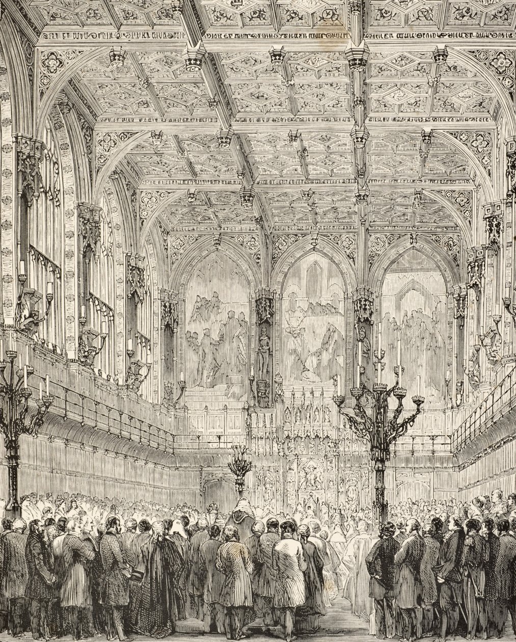 Intérieur de la Chambre des Lords - English School