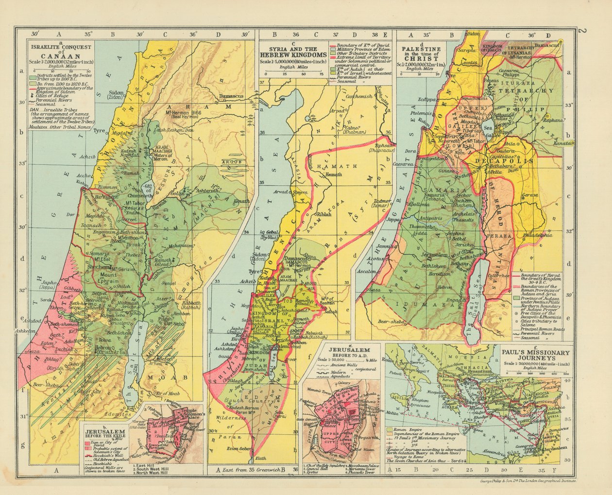 Conquête de Canaan par les Israélites. Jérusalem avant l