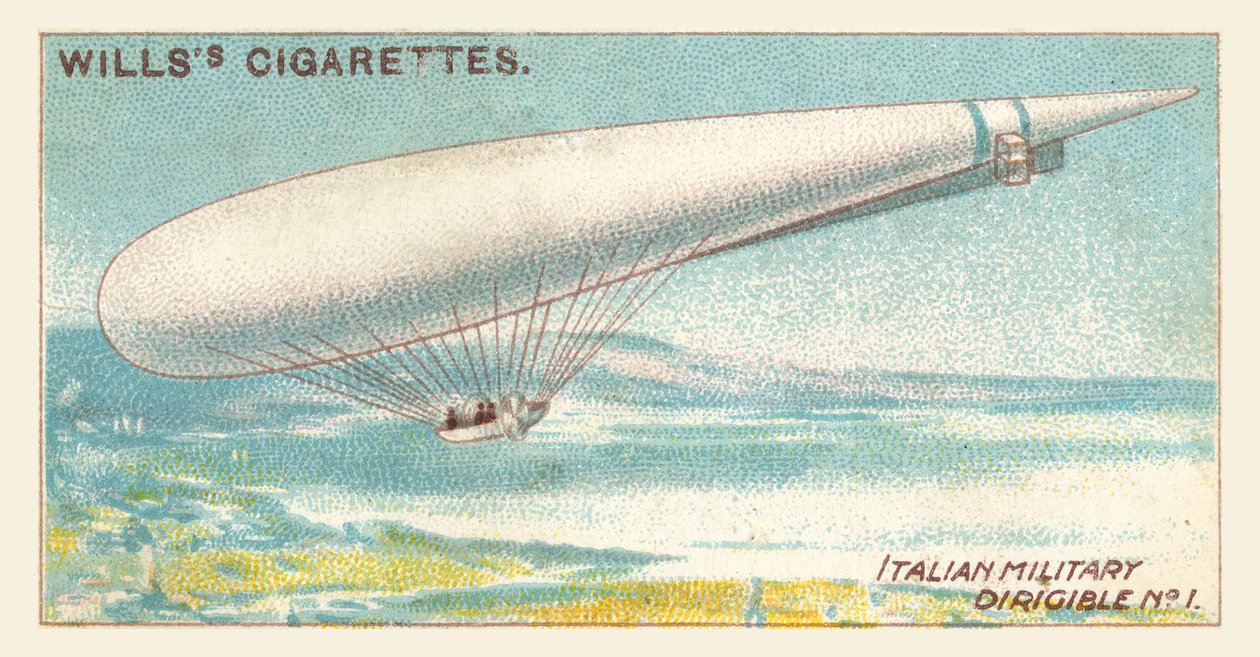 Dirigeable militaire italien n° 1 (chromolitho) - English School