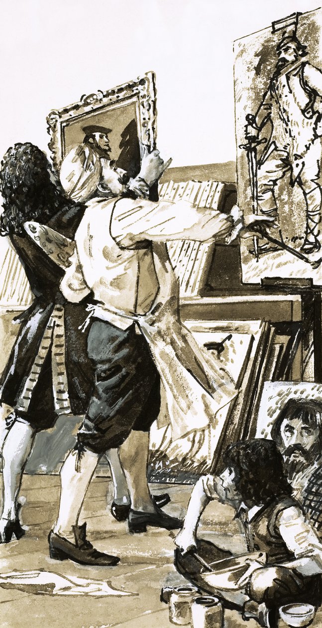 Peinture de Jacobus de Wet à Holyrod House - English School