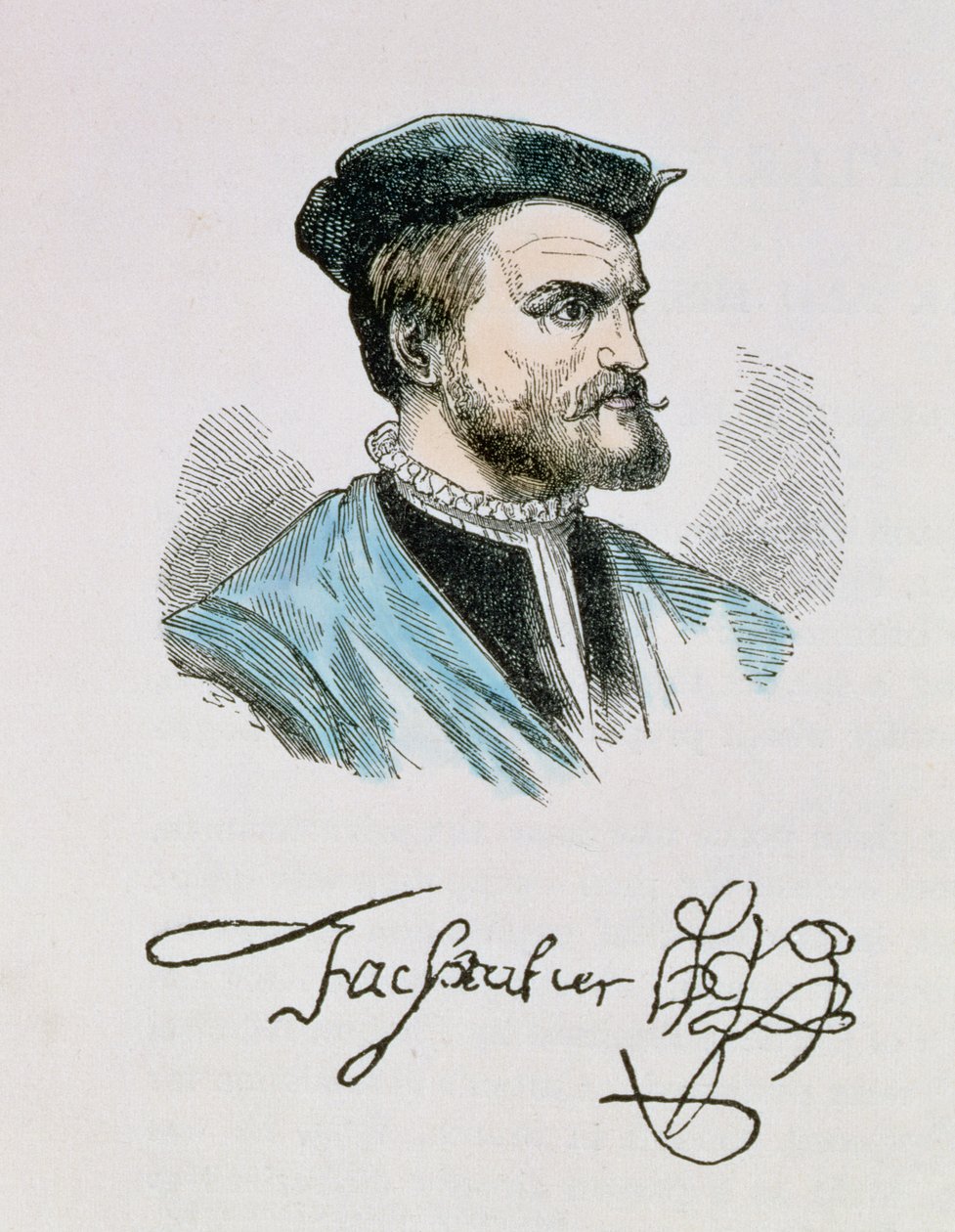Jacques Cartier (1491-1557) illustration du Volume IV de 
