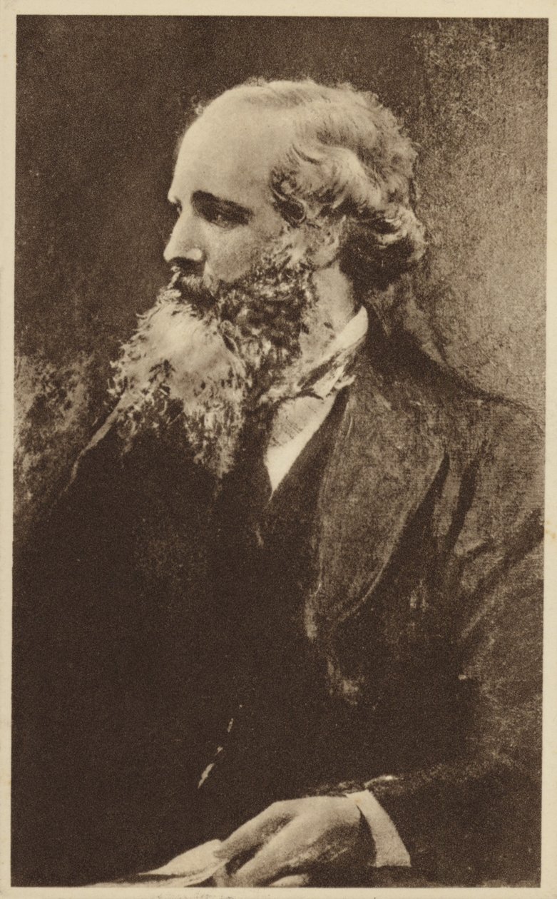 James Clerk Maxwell (1831-1879), physicien théoricien écossais (litho) - English School