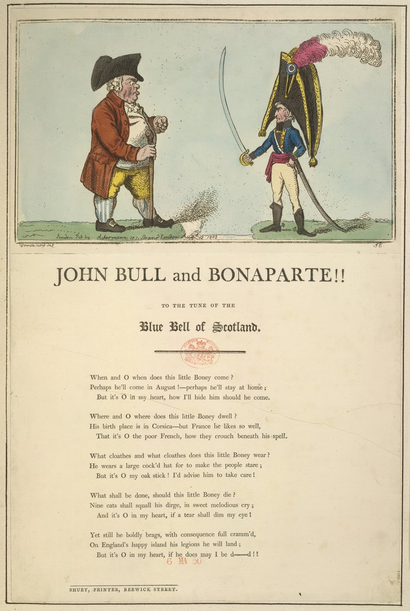 John Bull et Bonaparte - English School