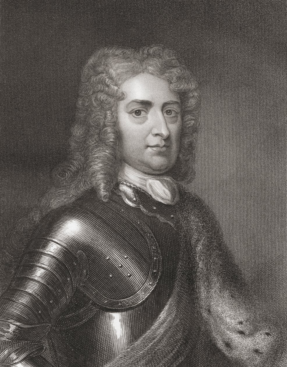 John Churchill (1650-1722) 1er Duc de Marlborough de La Galerie des Portraits, publié en 1833 - English School