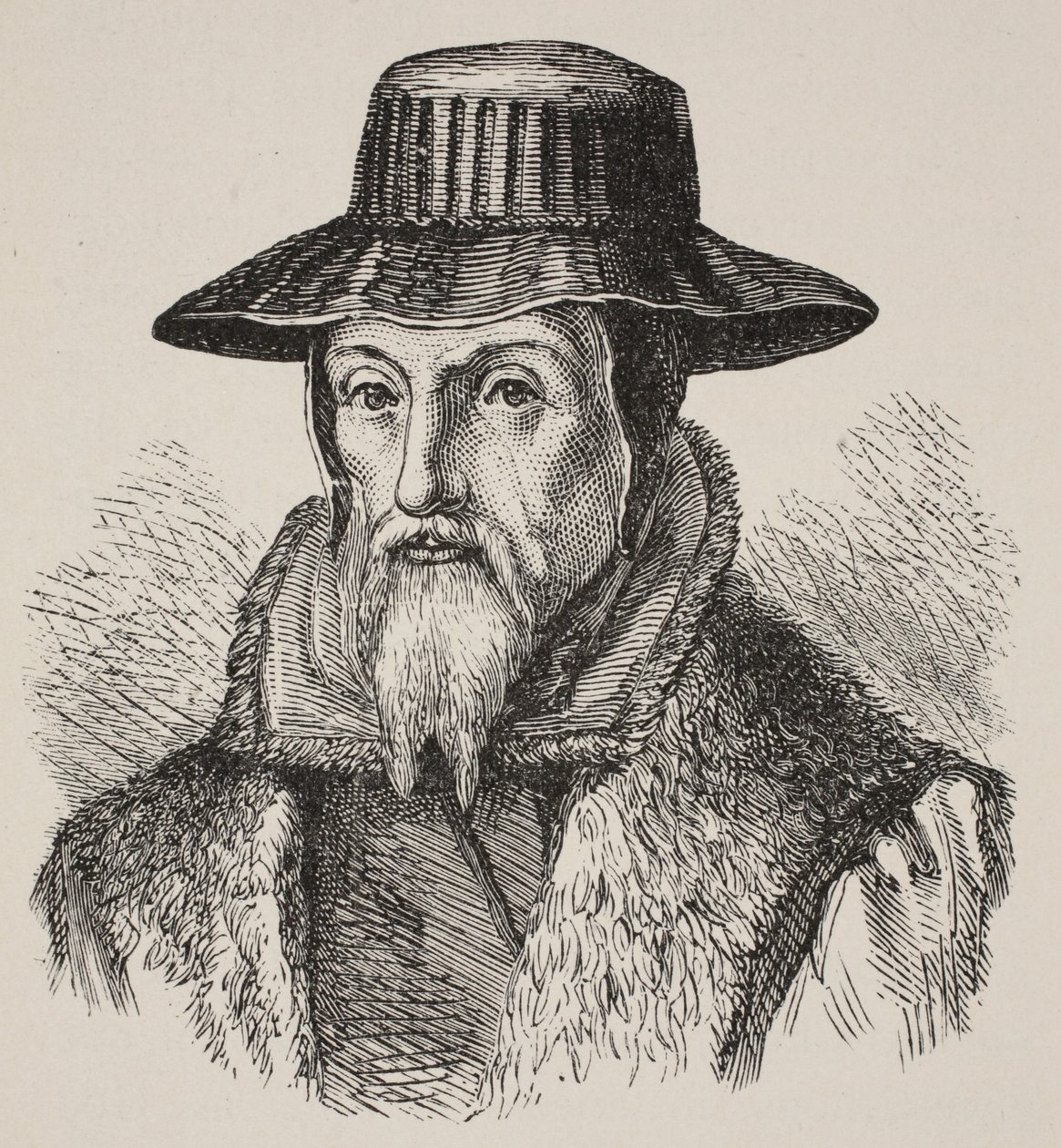 John Foxe, illustration de The Church of England: A History for the People par H.D.M. Spence-Jones - English School