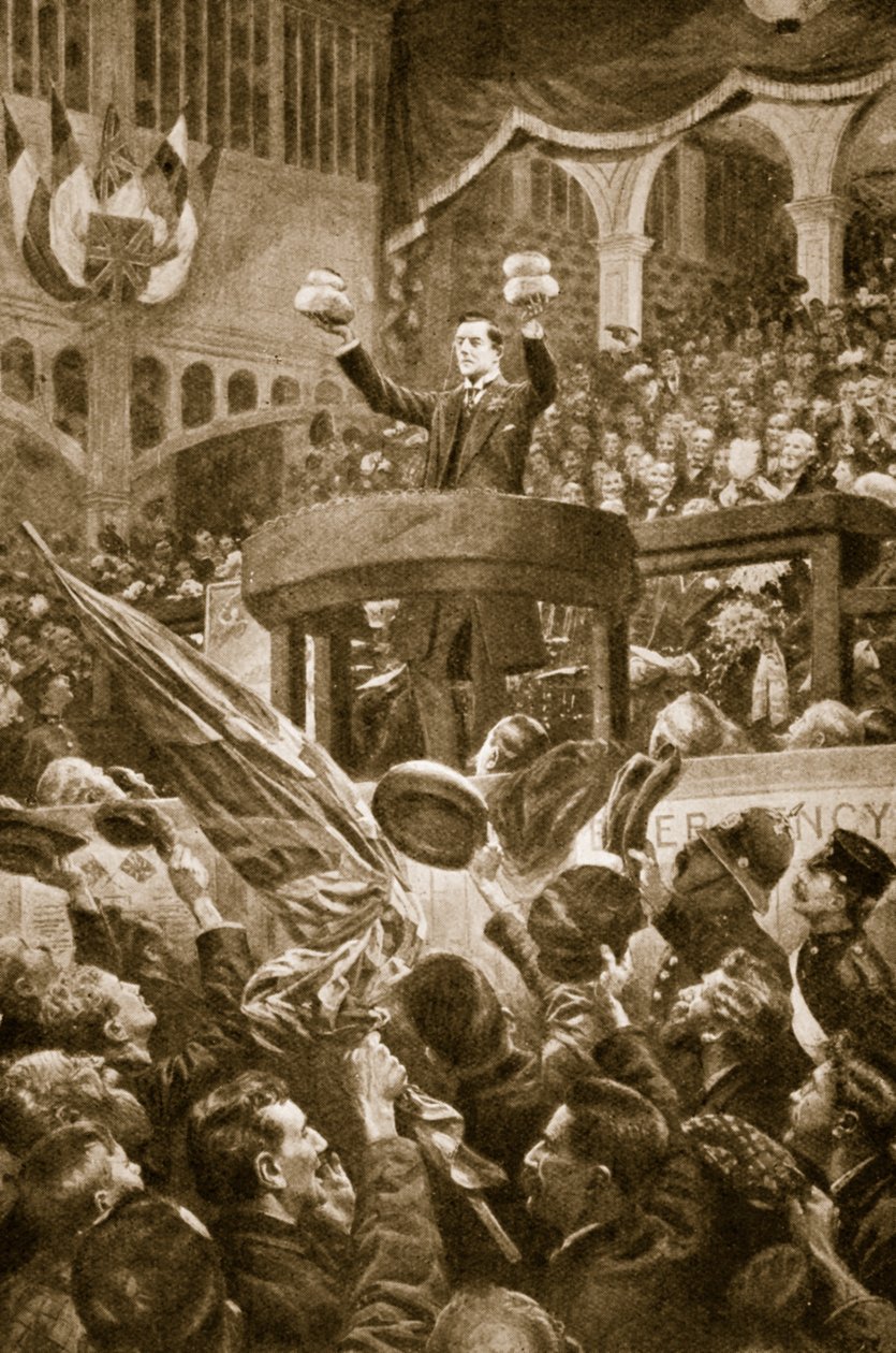 Joseph Chamberlain à Bingley Hall, Birmingham le 4 novembre 1903 - English School
