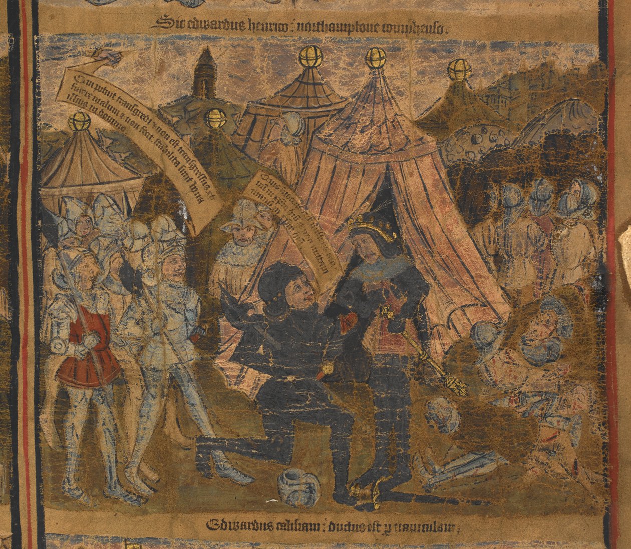 Le roi Henri VI capturé après la bataille de Northampton en 1460 par Édouard d