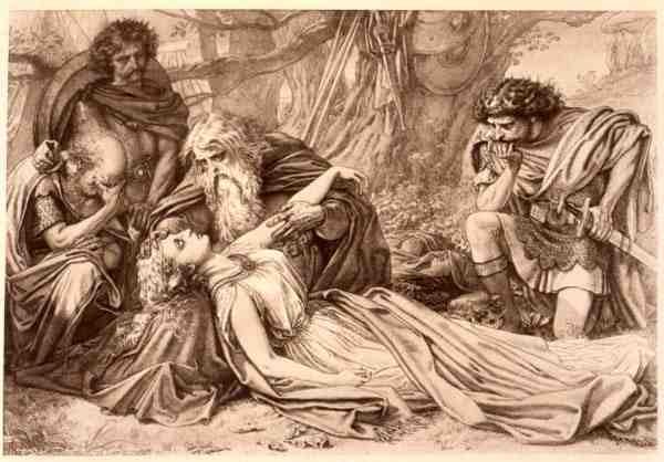 Le Roi Lear, Acte 5 Scène 3, par William Shakespeare - English School