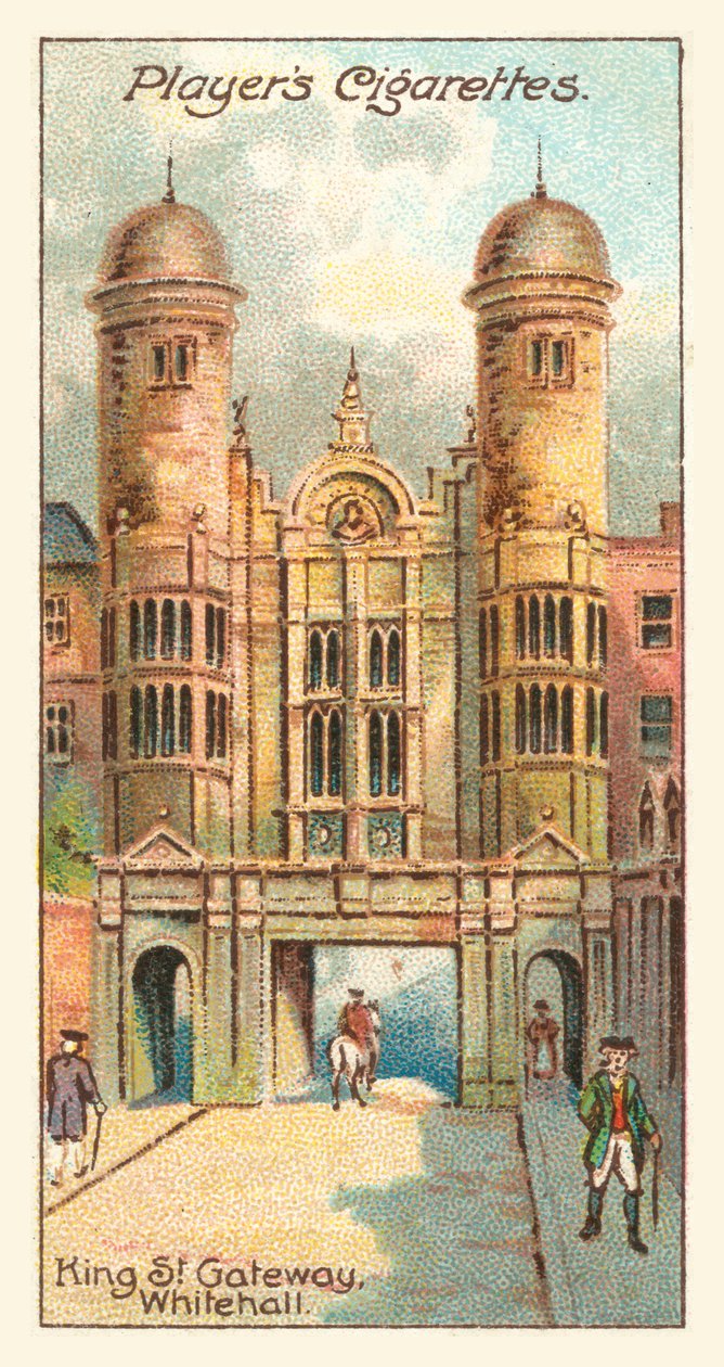 King St Gateway, Whitehall (chromolitho) - English School