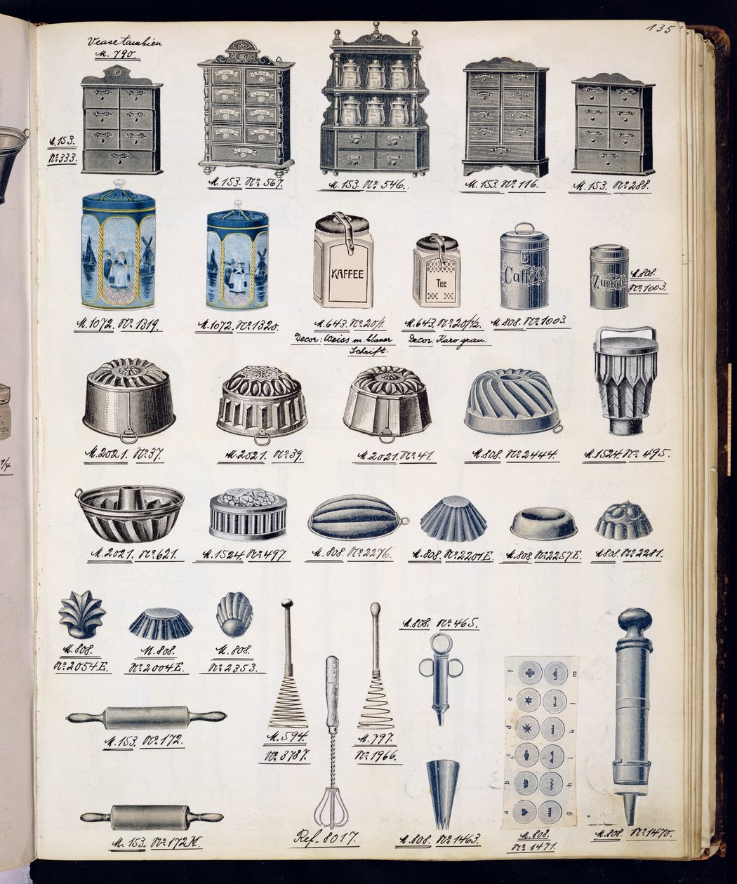 Rangements de cuisine et ustensiles d