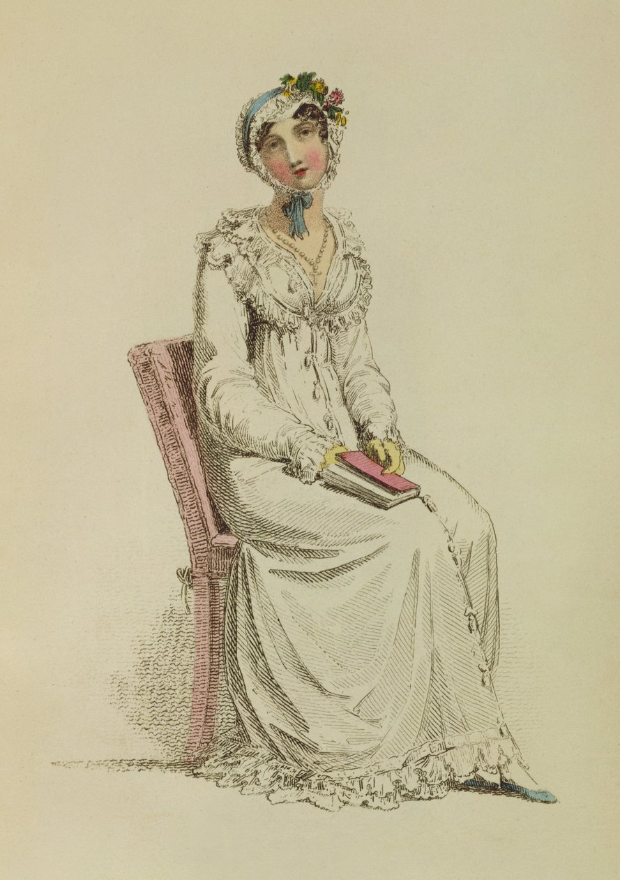 Robe du matin pour dames, planche de mode du Repository of Arts d