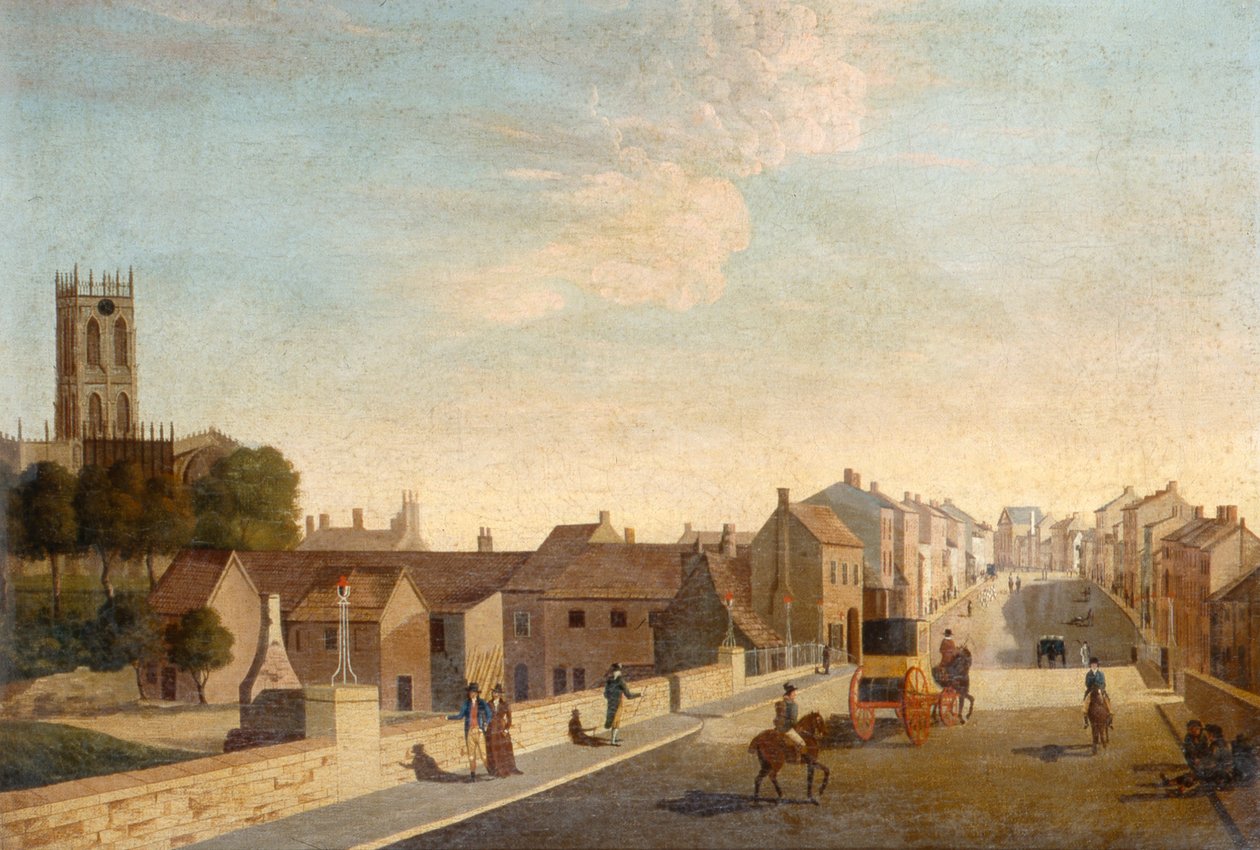 Paysage avec église, c.1790 - English School