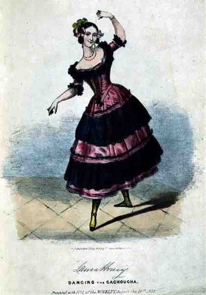 Laura Honey (c.1816-43) dansant la Cachoucha - English School