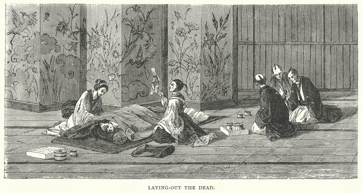 Mise en terre des morts (gravure) - English School