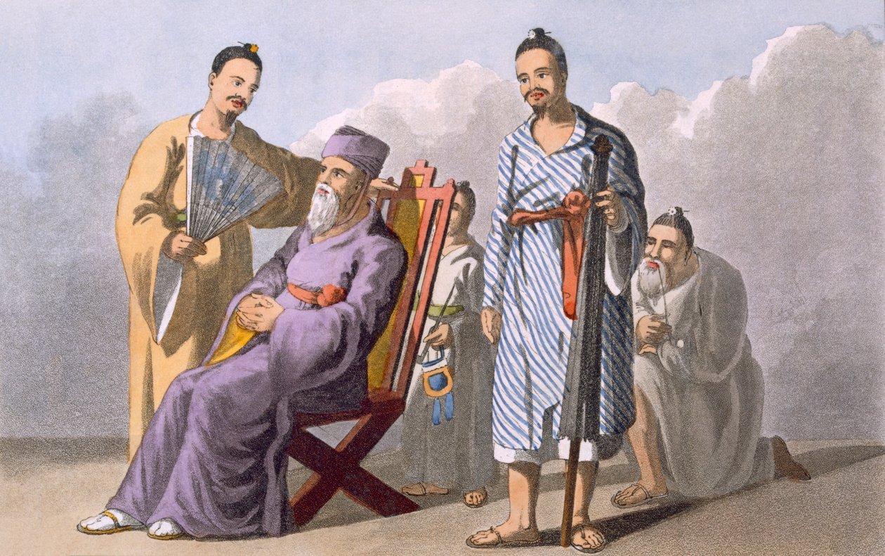 Chef Lewchewan et ses assistants, 1820 - English School